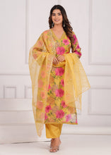 Load image into Gallery viewer, Yellow Modal Silk Two Piece Set
