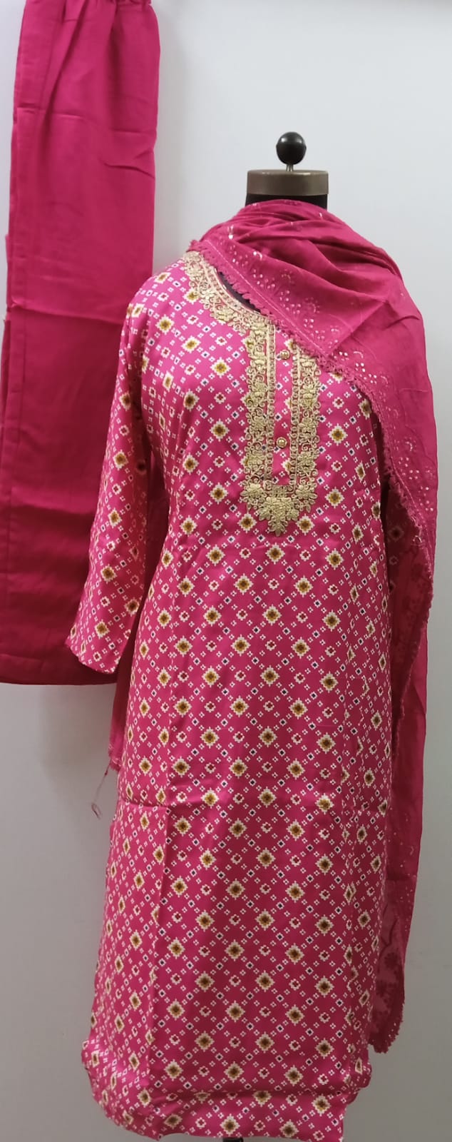 Ponchampali Print Kurti Set