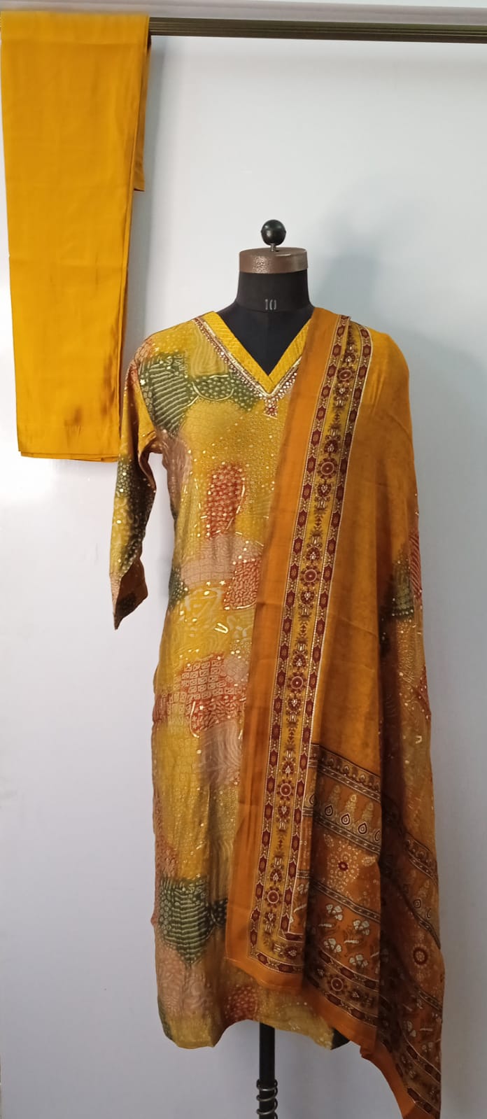 Modal Silk Kurti Set