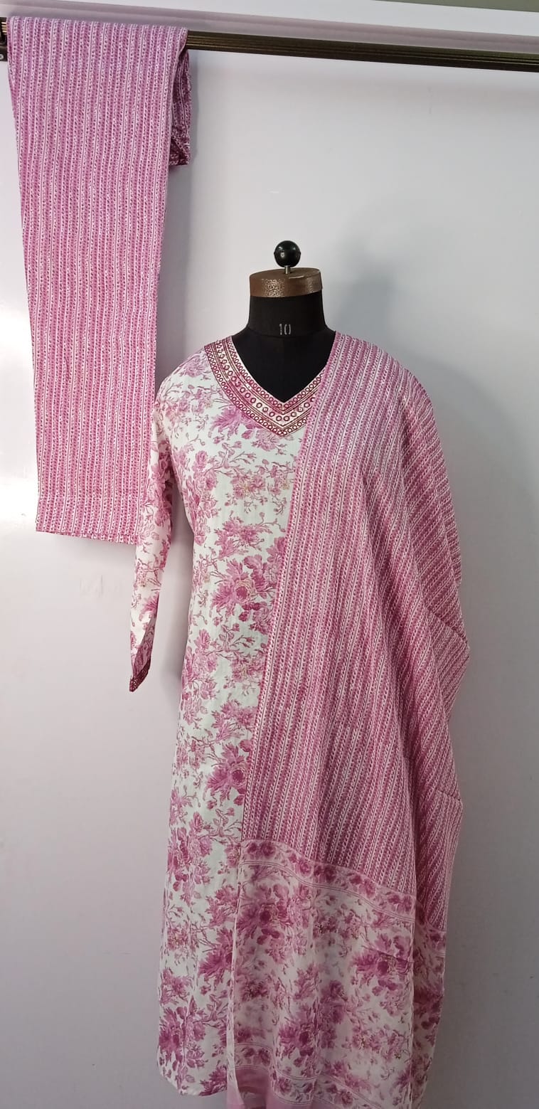 Camric Cotton Kurti Full Set