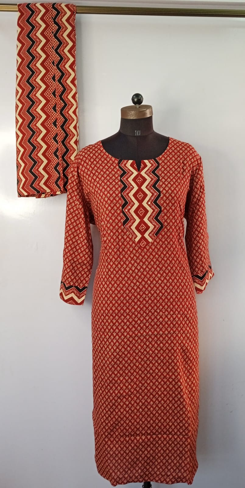 Cotton Kurti With Parallel Pants