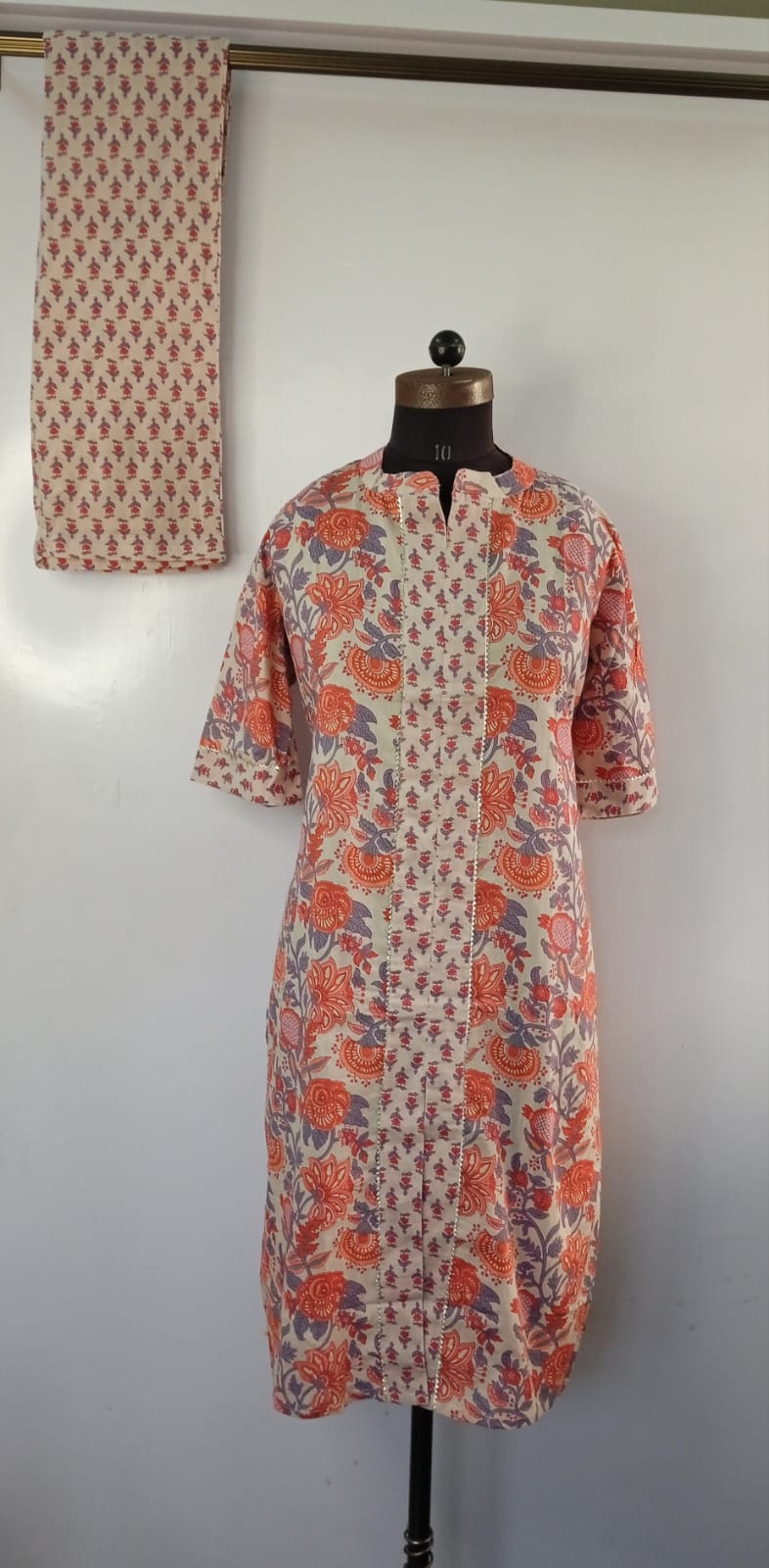 Cotton Kurti With Parallel Pants