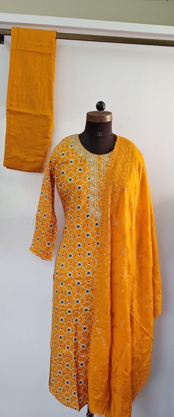 Modal silk Kurti Set With Dupatta