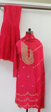 Load image into Gallery viewer, Dola Silk Sharara Set With Dupatta
