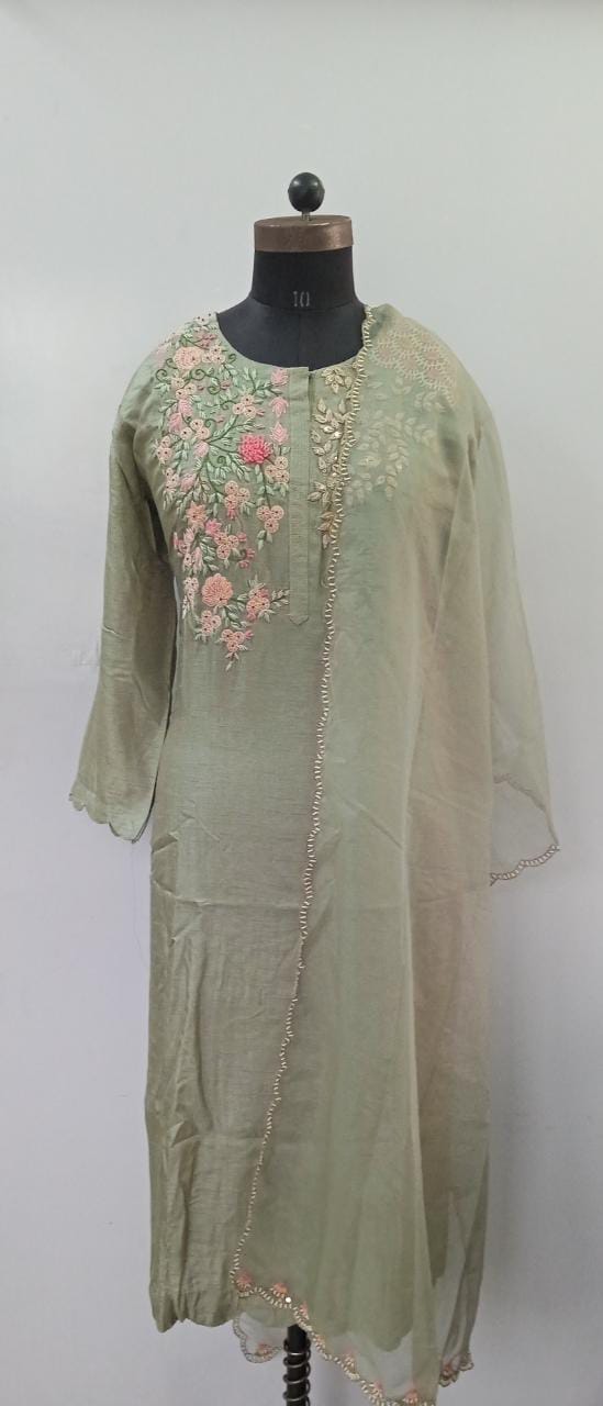 Dola Silk Kurti & Dupatta