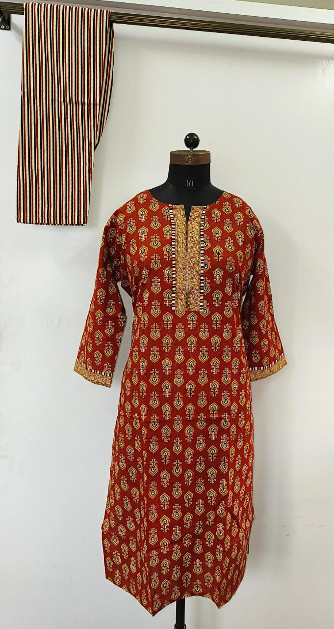 Cotton Kurti Pant Set