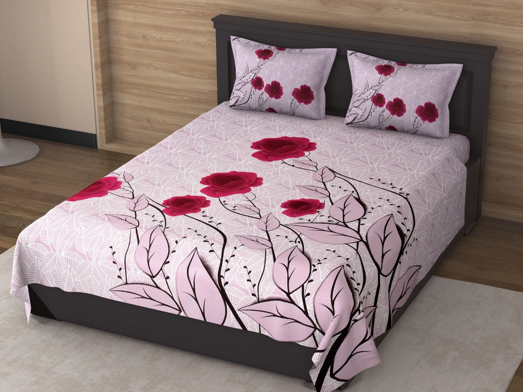 Floral Printed Cotton Bedsheet