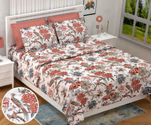 Load image into Gallery viewer, FLORAL PRINTED COTTON BEDSHEET
