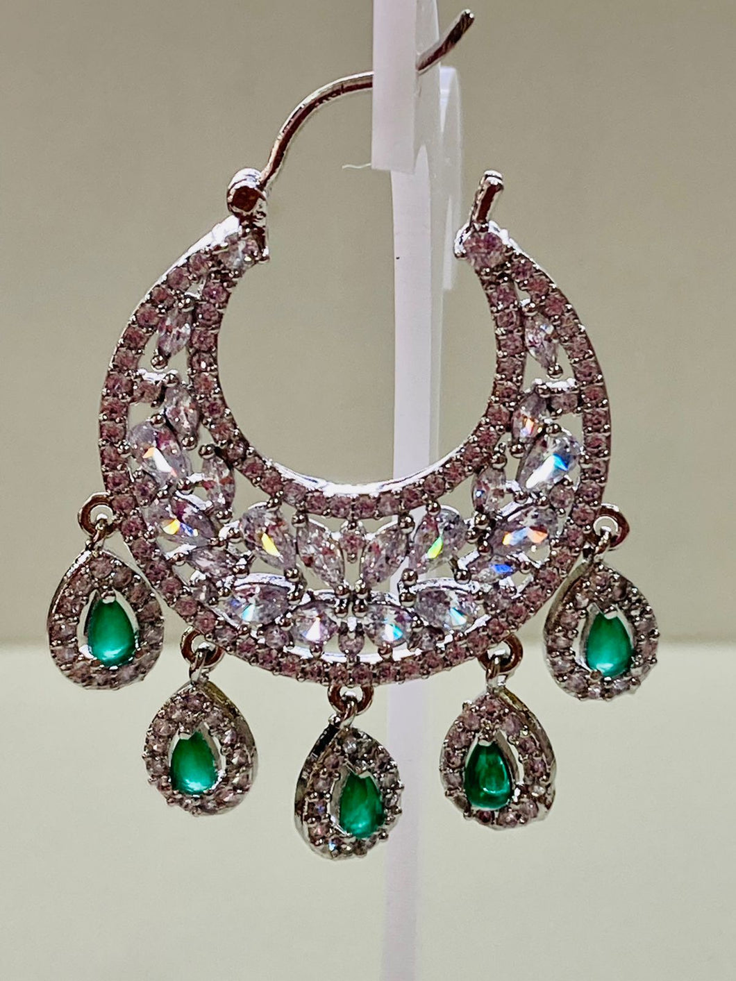 Emerald Stone Chandbali