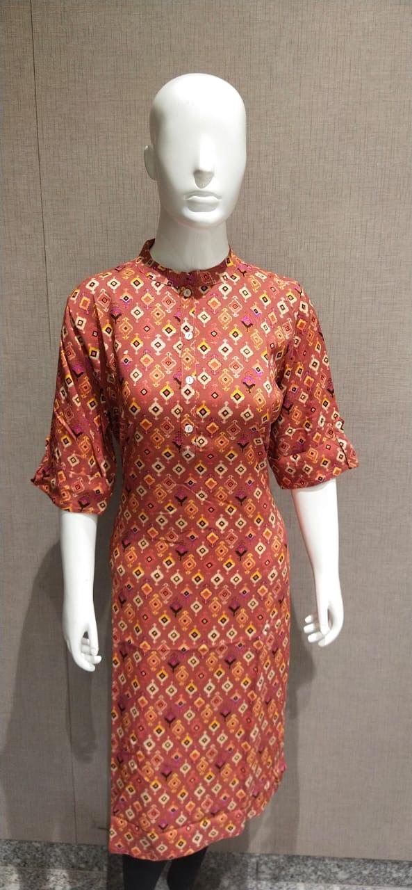 Rayon Cotton Kurti