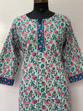 Load image into Gallery viewer, Premium Hand Block Cotton Kurti
