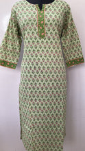 Load image into Gallery viewer, Premium Hand Block Cotton Kurti
