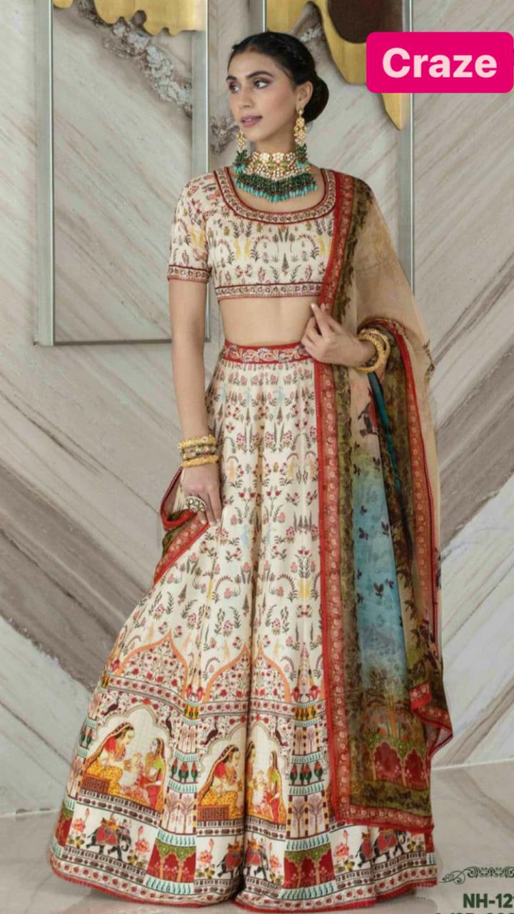 Digital Print Lehenga