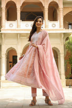 Load image into Gallery viewer, Silk Lucknowi Anarkali Full Set
