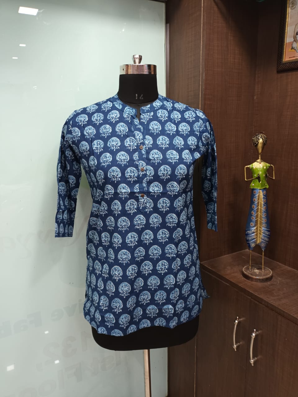 Printed Short Cotton Kurti