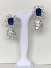 Load image into Gallery viewer, Sapphire Zircon Earrings
