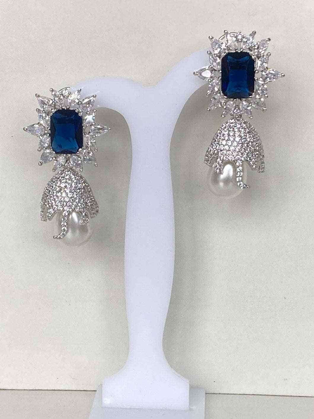 Sapphire Zircon Earrings