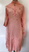 Load image into Gallery viewer, Festive Wear Dola Silk Pink Tunic with Dupatta
