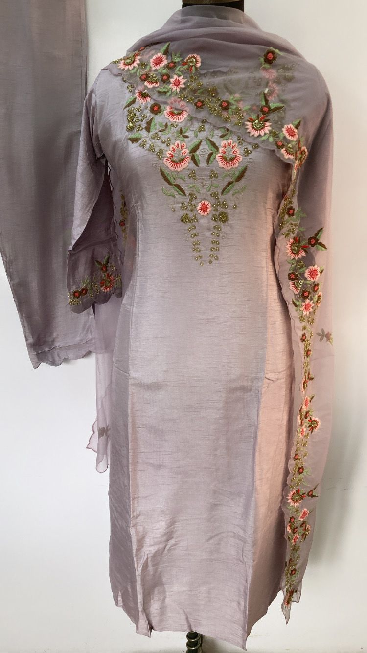 Mauve Dola Silk Full Set