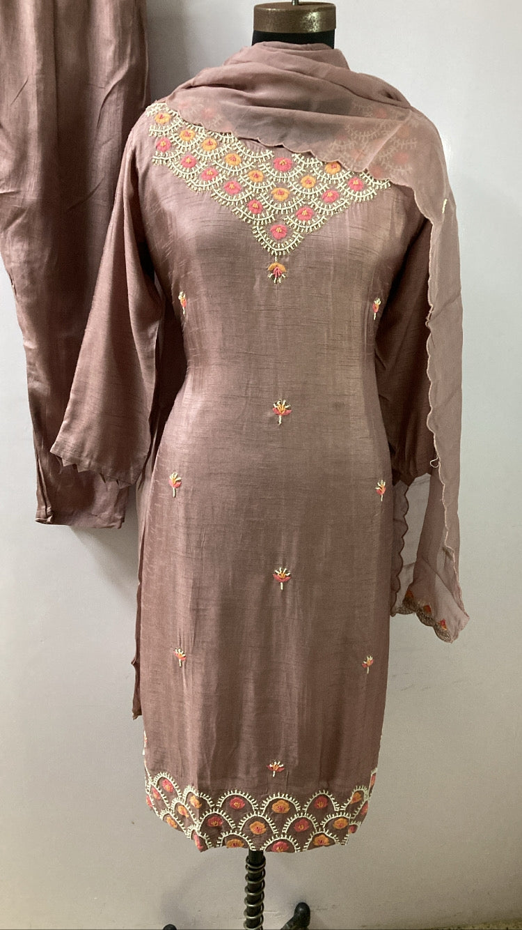 Brown Dola Silk Full Set