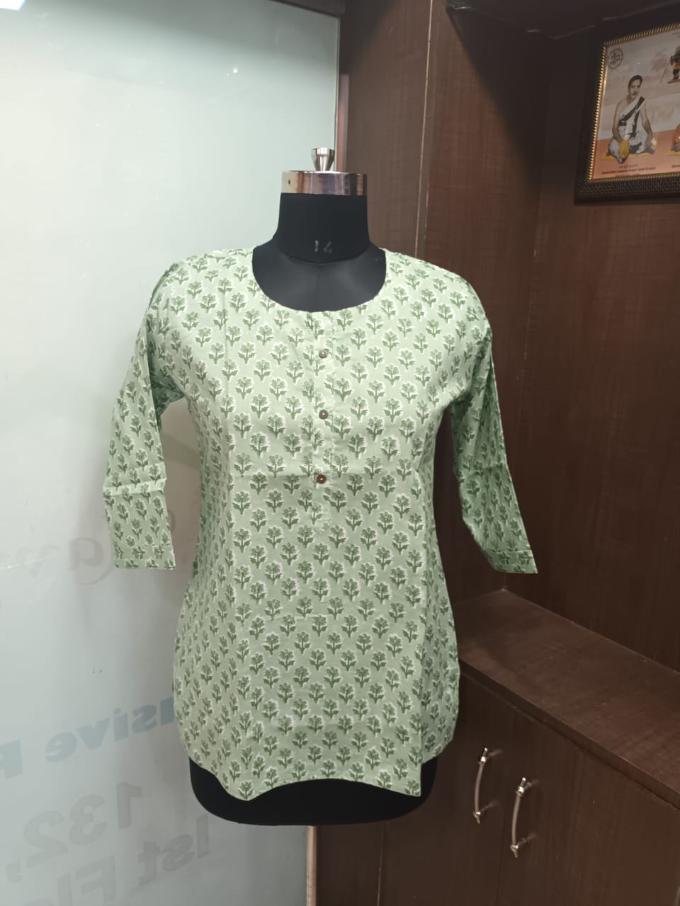 Cotton Printed Short Kurti