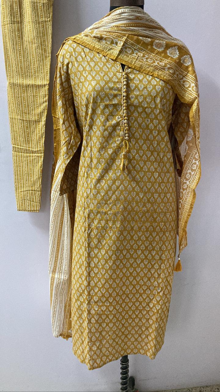 Mustard Yellow Muslin Full Set