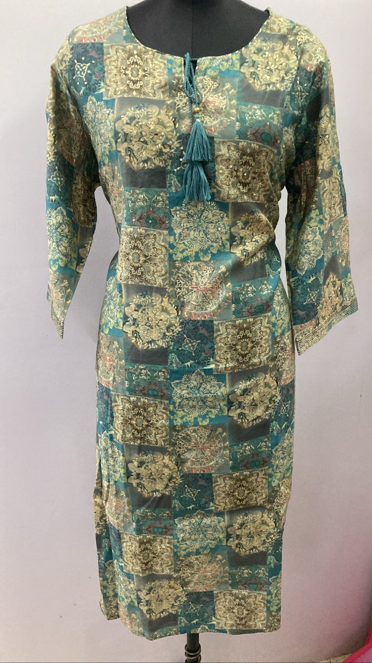 Multicolor Muslin Kurti